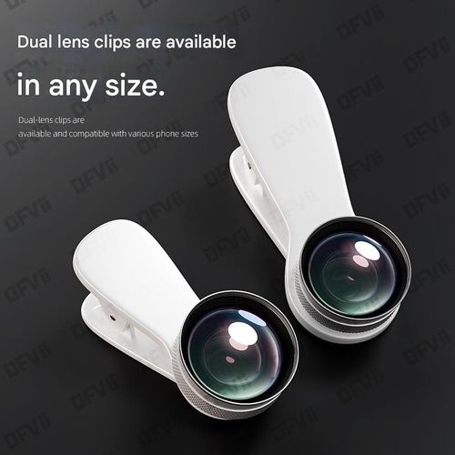 The 18K high-definition wide-angle lens is compatible with all mobile phones and is perfect for live streaming and beauty filters.