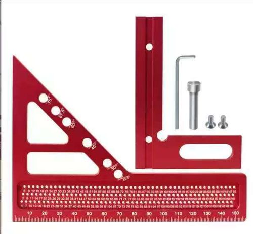 Aluminum alloy woodworking right-angle triangle ruler