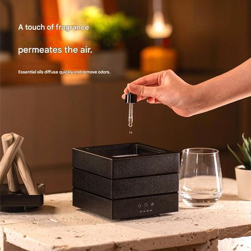 Simulated bonfire aroma diffuser, home desktop high-mist ultrasonic essential oil diffuser, colorful atmosphere, USB plug-in.