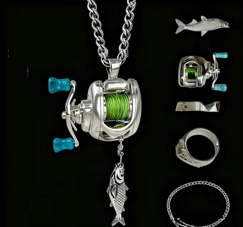 Personalized fishing line necklace