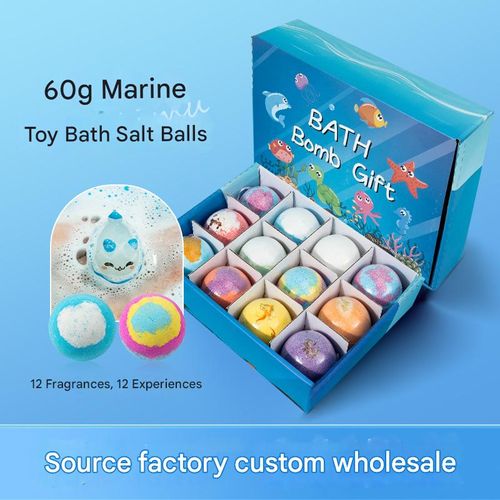 Ocean-Themed Bath Bomb Gift Set — 12 x 60g Bubble Bath Bombs