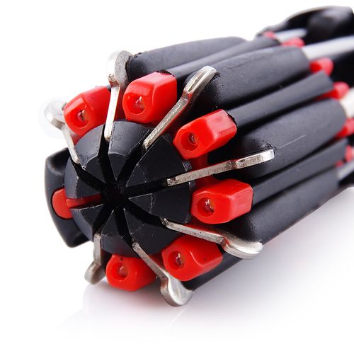 8-in-1 screwdriver with LED flashlight, multi-purpose car screwdriver, outdoor tool