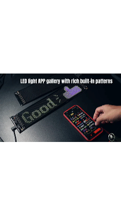 Car Demon Eye In-Car Soft Screen APP Bluetooth Full-Color Display Screen for Shop Windows and Storefronts