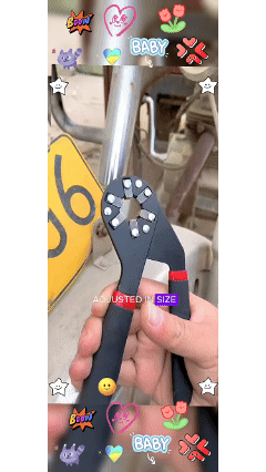 Magic wrench, household multi-functional adjustable torque wrench with clamping external hexagonal 8-inch universal adjustable head