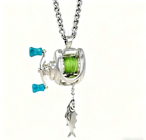 Personalized fishing line necklace