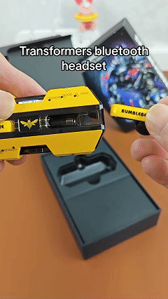 Official licensed Transformers collaboration T01 mecha-style true wireless Bluetooth earbuds with gaming-grade sound quality.
