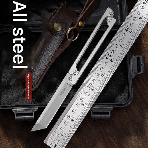 Kitchen fruit knife, multi-functional outdoor folding knife, camping multi-functional small knife, portable, high hardness folding knife, wilderness survival knife