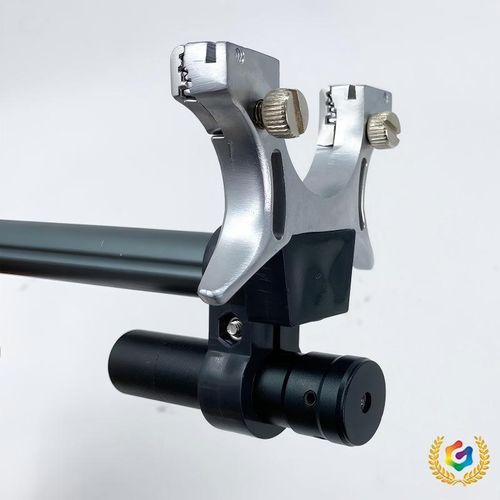 Folding slingshot, flat rubber band, quick-press design, outdoor competitive slingshot with infrared laser sight, plus 100 steel balls.