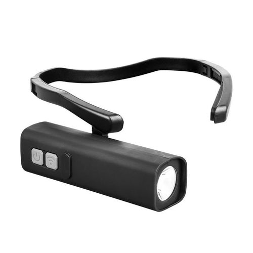 Ear-worn headlamp, adjustable fishing light, long-lasting high-intensity light, night running light with wave-sensing function.