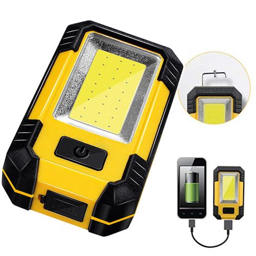 USB rechargeable flashlight, LED work light, repair light, emergency light, outdoor use, with magnet, COB inspection light.