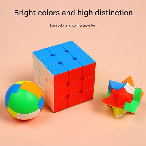 3x3 Rubik's Cube Pyramid - Educational Toy, Competition Set, Complete Set for Toddlers