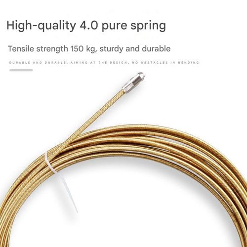 20M（65.62feet） Electrician's Wire Pulling Tool, Universal Fiber Optic Cable, Network Cable, Electrical Wire Conduit Spring Wire Puller and Threader