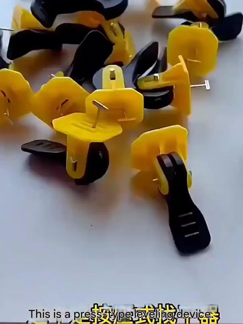 Tile leveling system, adjustable tile leveling tool, press-type tile laying tool, wall tile positioning and leveling clips.