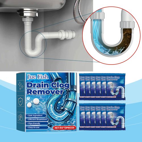 Drain cleaning effervescent tablets