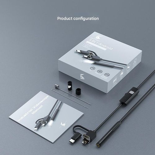 5.5mm mobile phone endoscope camera, 3-in-1, 480P, 300,000 pixels