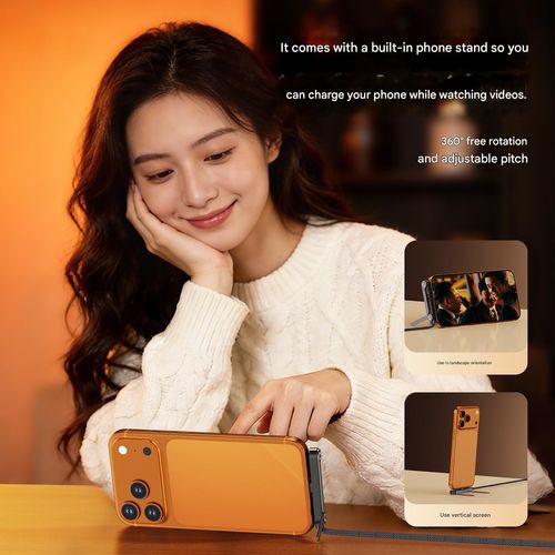 Braided Charging Cable with Foldable Stand Connector