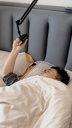 This hidden phone holder for your bedside is perfect for watching movies, TV shows, or live streams while lying in bed. It's suitable for both phones and tablets. A convenient stand that's a must-have for lazy people.