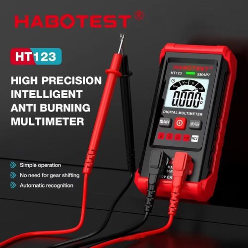 Fully Intelligent Digital Multimeter, Mini, Fully Automatic, 600V, No Gear Shifting Required