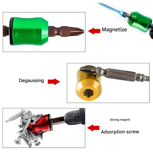 Strong magnet magnetizer, high hardness demagnetizer, strong magnetic adsorption impact screwdriver bit, anti-slip screwdriver bit, universal magnetizer for screwdriver bits.