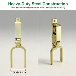 The lock prevents cattle, sheep, and horses from escaping the pasture.