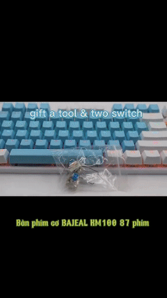 K100 Two-Tone 87-Key Blue Switch Mechanical Keyboard (USB)