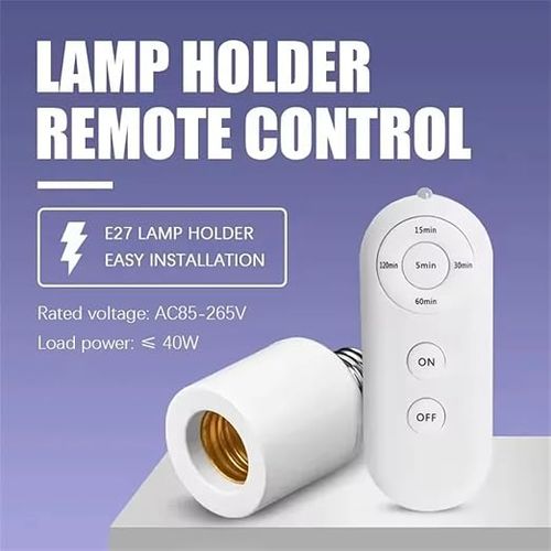 Wireless Remote Control Lamp Socket