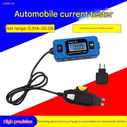 Automotive current detector, fuse current meter, micro dark current, vehicle fault detection, automotive leakage current tester