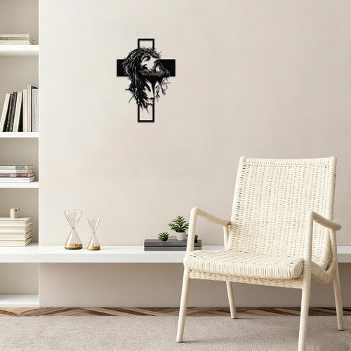 Iron Art Wall-Mounted Cross Decoration