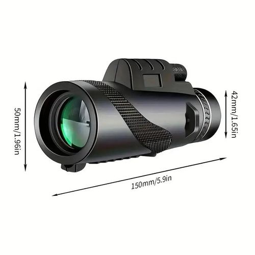 80x100 Monocular Telescope for Adults, Outdoor Use, Concerts, High Magnification, High Definition, Low Light Night Vision Telescope