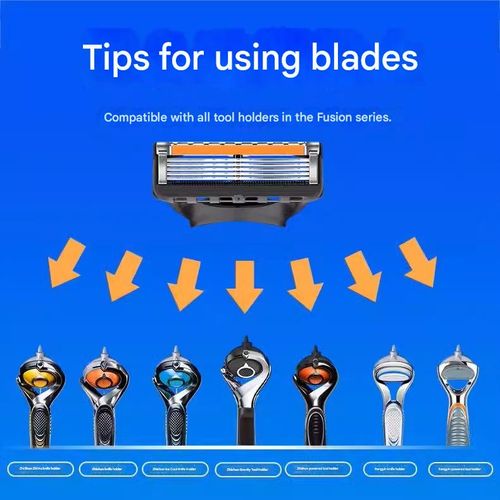 5-Blade Manual Razor (4 Cartridges + 1 Handle)