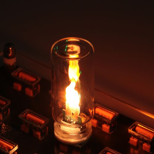 USB Simulated Flame Table Lamp — Glass Bottle LED Electronic Candle & Ambient Night Light for the Bedroom