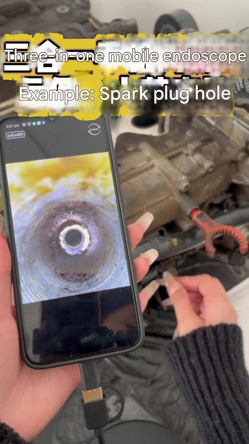 5.5mm mobile phone endoscope camera, 3-in-1, 480P, 300,000 pixels