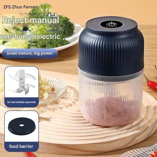Electric garlic grinder, rechargeable, garlic mincer, household garlic pounder, small baby food processor, garlic puller