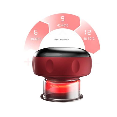 Smart Vacuum Cupping and Gua Sha Instrument, Electric Breathing Heating Gua Sha Massager, Meridian Dredging and Massage Instrument, Suction Gua Sha Device
