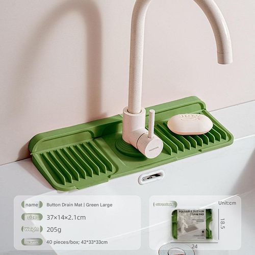 Button silicone faucet drain pad kitchen sink storage pad wash basin leak-proof non-slip pad