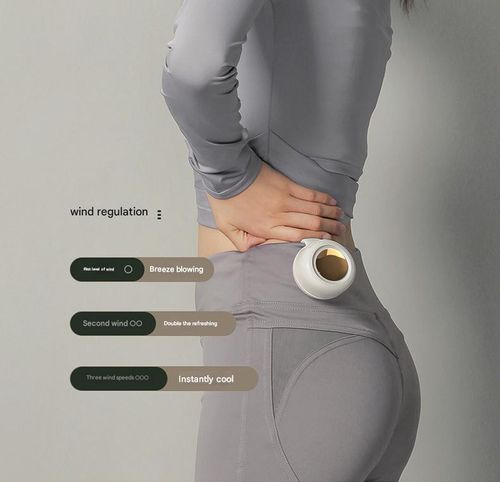 Mini Cyclone MF019 USB Mini Fan, Portable Waist-Wearing Clip-on Bladeless Handheld Fan