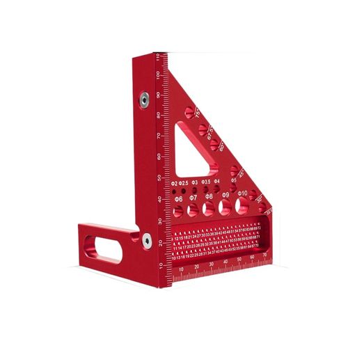 Aluminum alloy woodworking right-angle triangle ruler