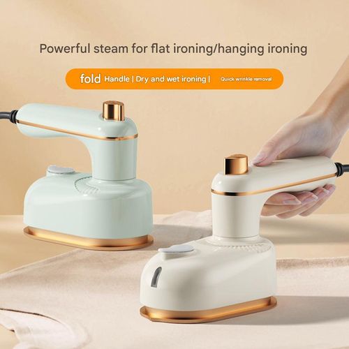 Handheld Mini Electric Iron — Portable Steam Garment Steamer for Home Use — Compact Spray Ironing Device
