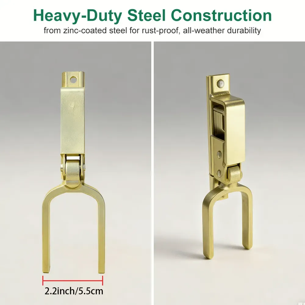 The lock prevents cattle, sheep, and horses from escaping the pasture.