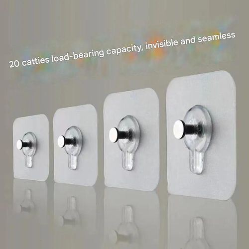 Damage-Free Adhesive Hooks (No Drilling Required)