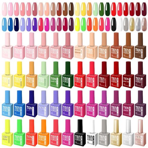 Customized nail polish gel, one bottle per color, 48 colors of nail polish gel, complete set of nail art gel polish.