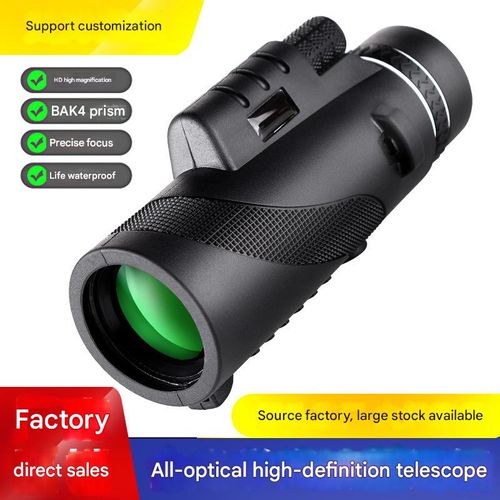80x100 Monocular Telescope for Adults, Outdoor Use, Concerts, High Magnification, High Definition, Low Light Night Vision Telescope