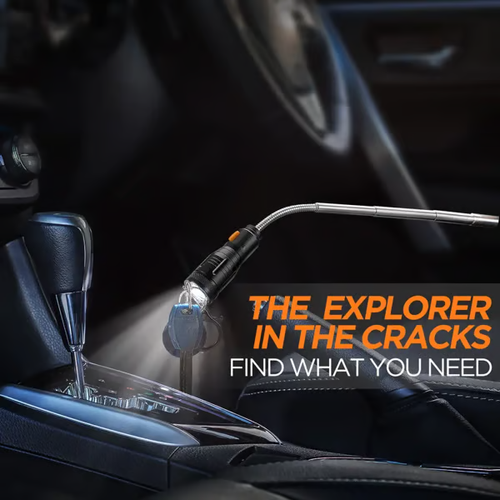 USB charging pickup, strong magnetic magnet for stretching steel pipes and metal hoses, flexible LED multi-functional flashlight