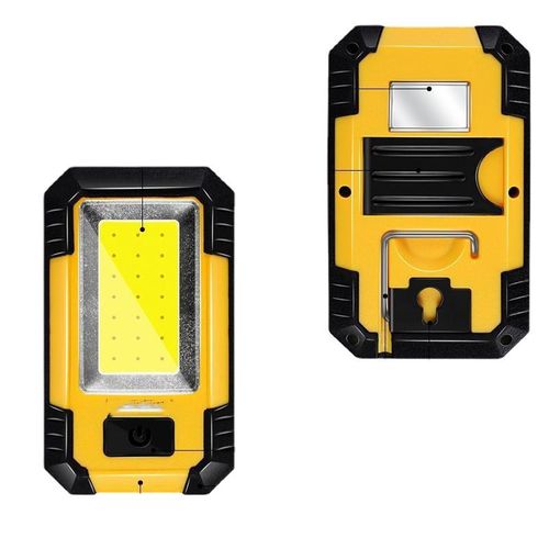 USB rechargeable flashlight, LED work light, repair light, emergency light, outdoor use, with magnet, COB inspection light.