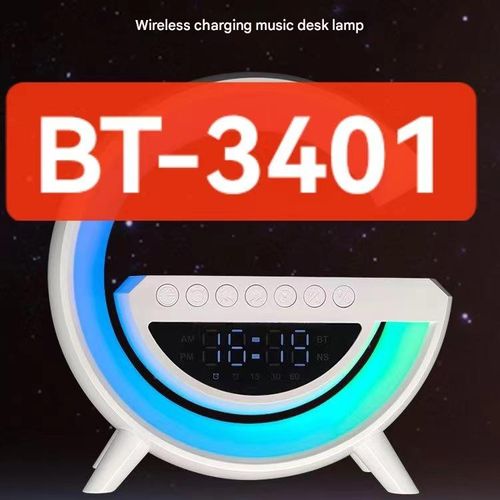 Big G2301 Bluetooth Speaker BT-3401 Ambient Light Voice Clock Wireless Mobile Sound