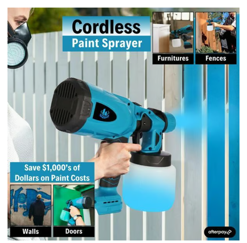 High-pressure   Cordless   Paint   Sprayer   with   2   Batteries