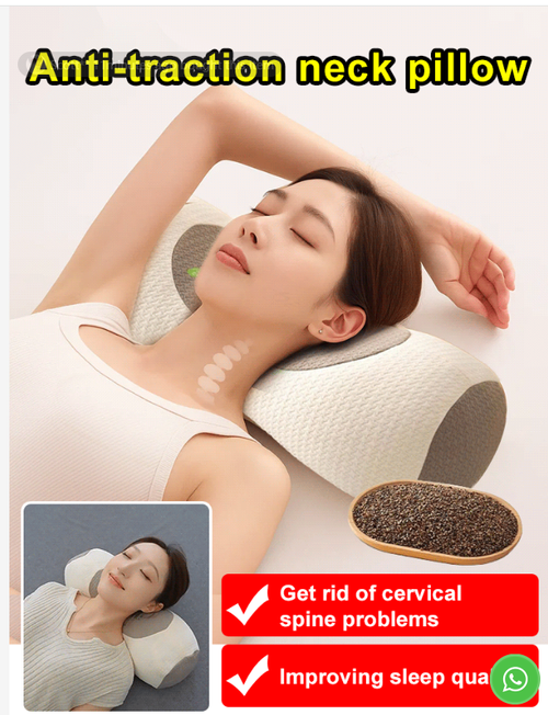 🏆Limited Time Price (Buy One, Get One Free): Buckwheat Neck Protection and Traction Pillow – Upgrade your pillow for ergonomic comfort and improved posture.
