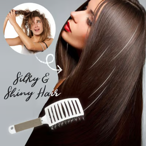 🎁 (Buy one get one free) Boar bristle nylon hairbrush