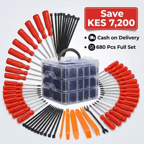 680Pcs Universal Car Retainer Clips Kit | Plastic Auto Fasteners for Repair 🚗