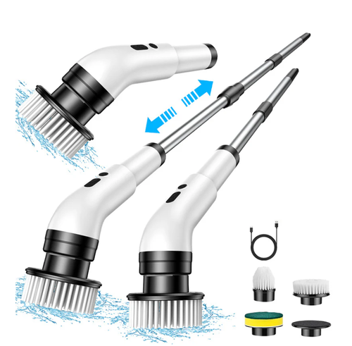 🎁🔥Last day sale 50% OFF🔥 🧽 Electric Spin Scrubber – Cordless Power Scrubber with 9 Replaceable Brush Heads & Extendable Handle🛫Free Shipping🛫